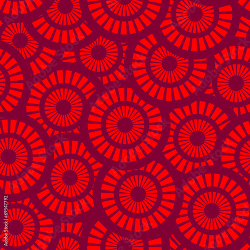 Vector seamless pattern with geometric ornament.  