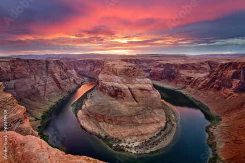 Horseshoe Bend at Sunset