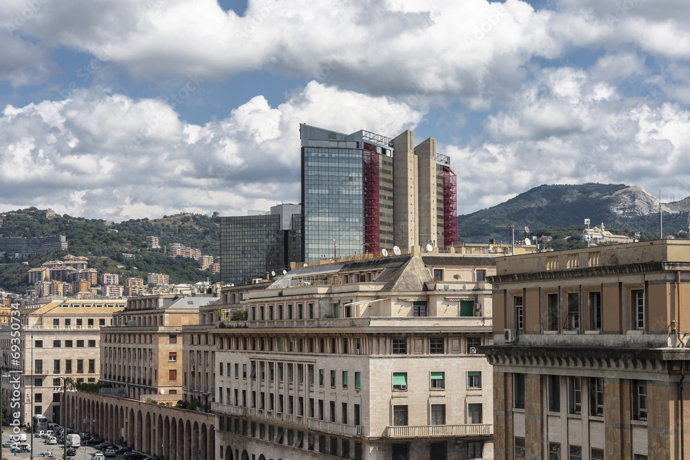 Fototapeta premium Genova dall'alto