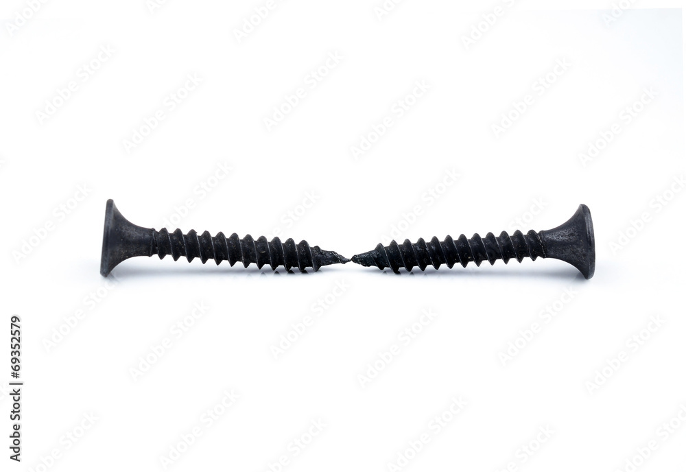 Screw isolated on white background Screw isolated on white background