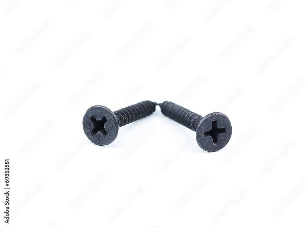 Screw isolated on white background Screw isolated on white background