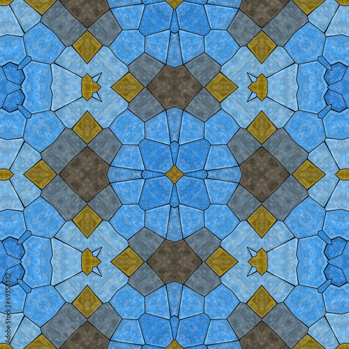 Glass mosaic kaleidoscopic seamless generated hires texture