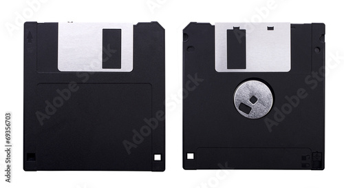 Floppy disk isolated on white