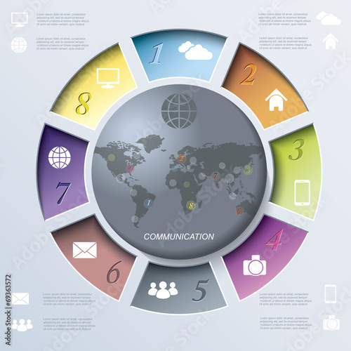 Abstract template for web design or presentation