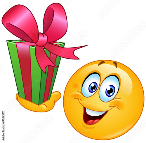 Emoticon with gift