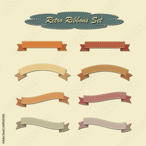 Collection of ribbons in re...