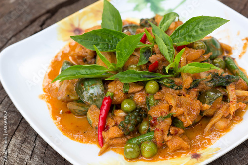 Thai cuisine - Pork with vegetables
