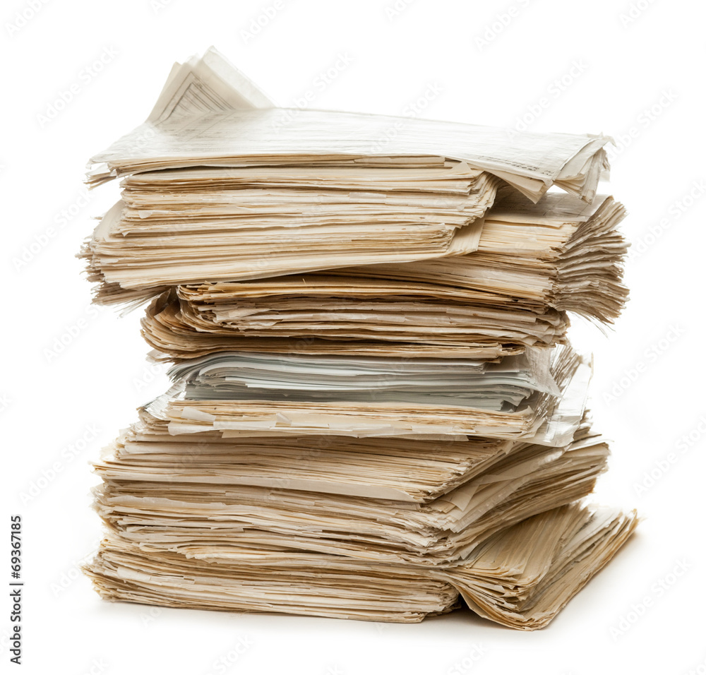 Stack of old paper Stack of old paper