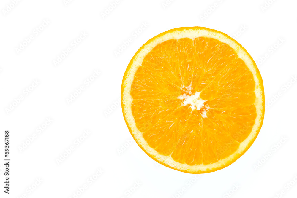 Orange isolated on white