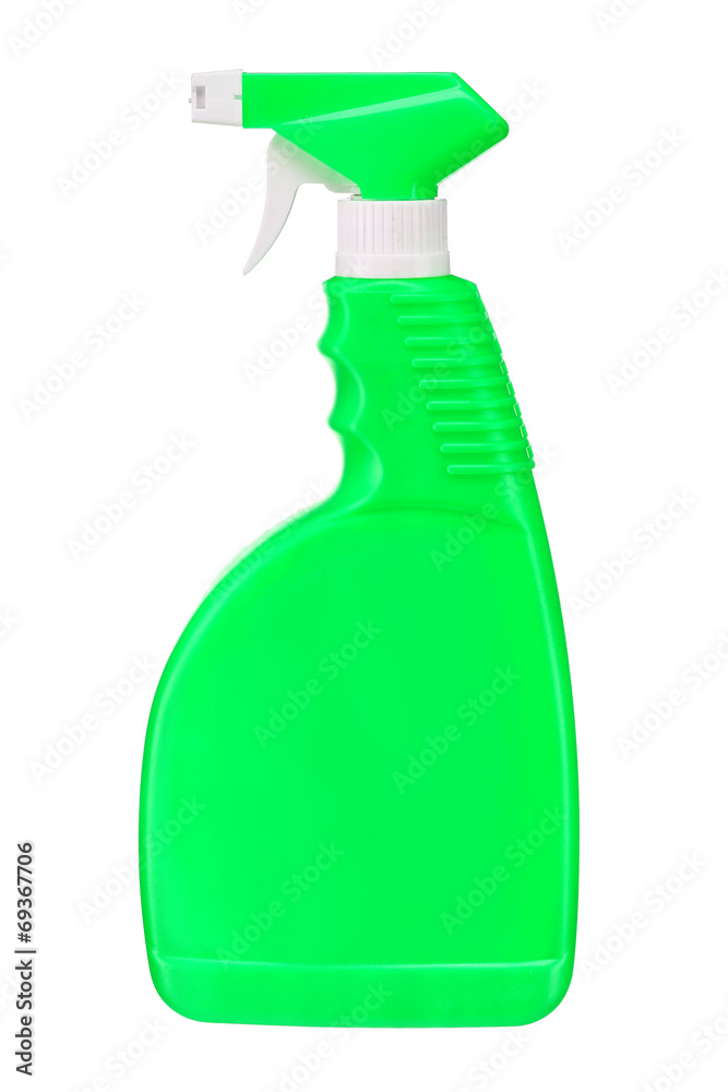Green plastic dispenser Green plastic dispenser