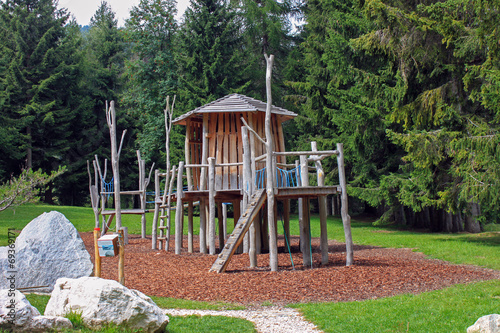 Parco giochi al rifugio Viote, sul Monte Bondone photo