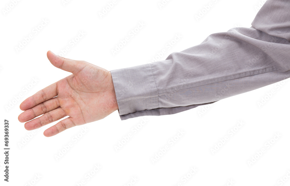 Man hand isolated on white background, clipping path Man hand isolated on white background, clipping path