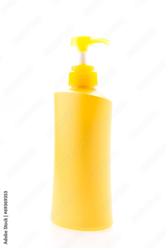Bottle lotion isolated on white Bottle lotion isolated on white