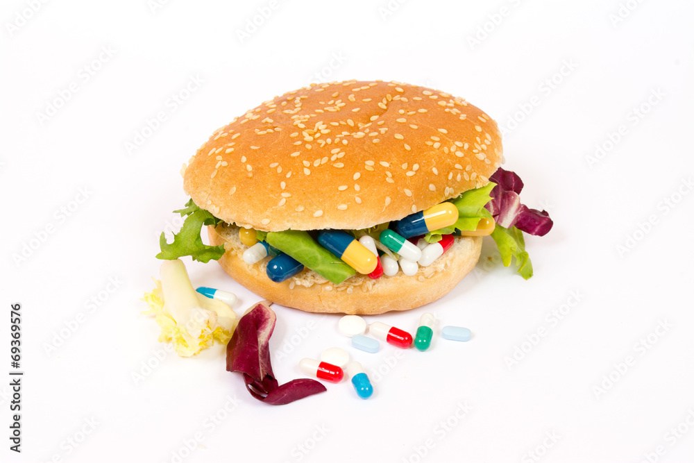 Eating medicines with a sandwich Eating medicines with a sandwich