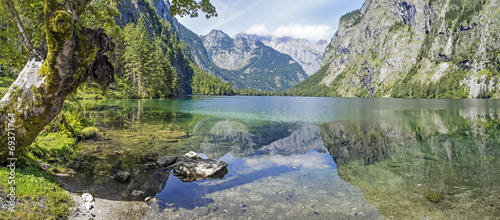 Panorama lake Obersee photo