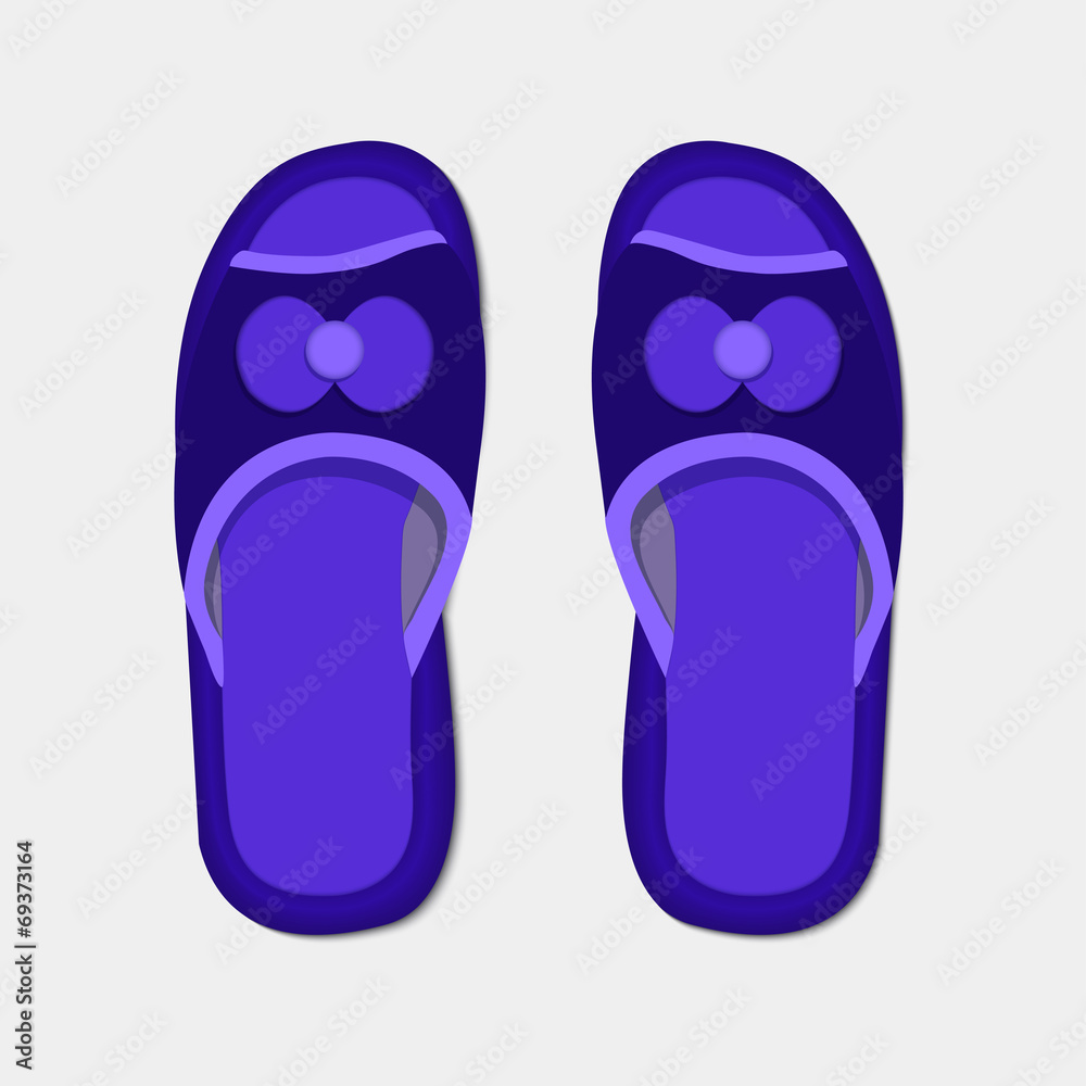 Vector modern flippers on gray bakground. Vector modern flippers on gray bakground.