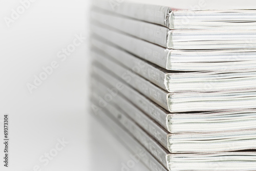 Pile of magazine.