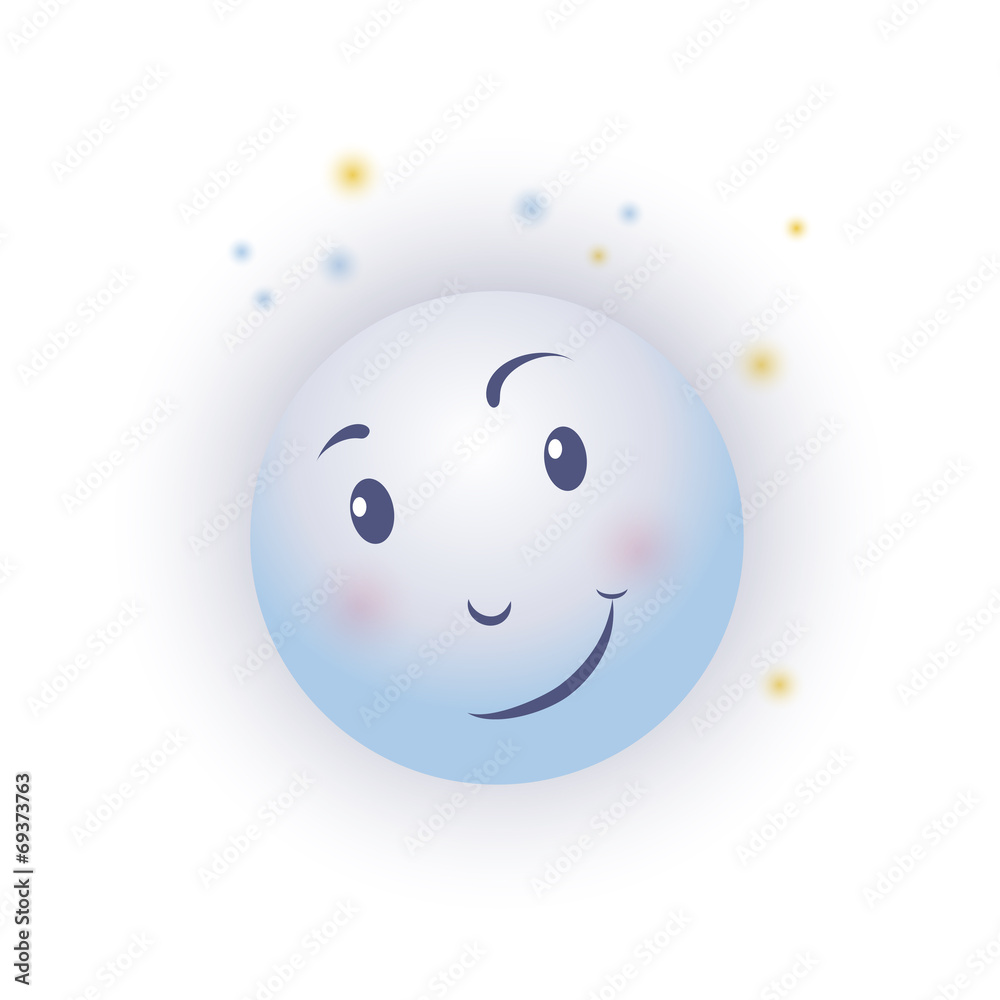 smiling moon stars smiling moon stars