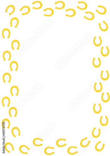 Gold horseshoe border
