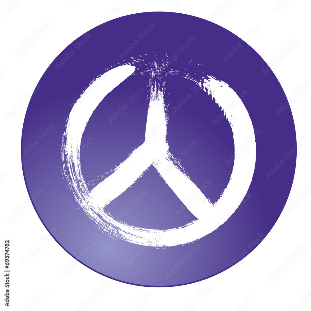 Peace Sign Forgery peace sign painted Stock-Vektorgrafik | Adobe Stock