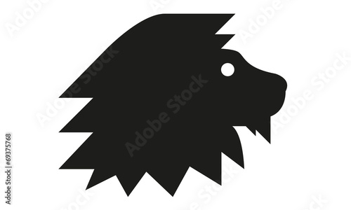 Löwe Kopf Profil