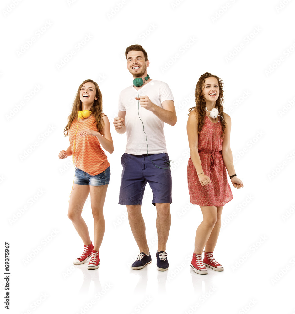 Fototapeta premium Young people dancing