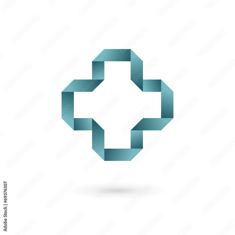 Medical logo icon design template with cross and plus Medical logo icon design template with cross and plus