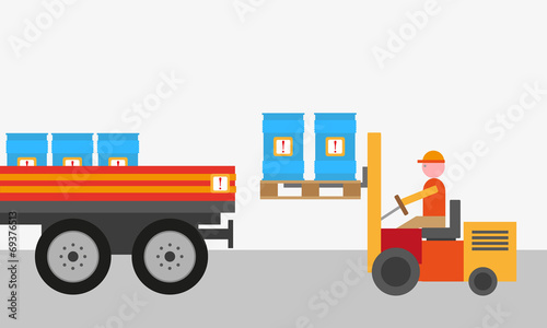 dangerous goods background vector