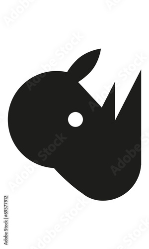 Nashorn Kopf Profil