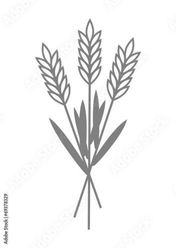 Grain icon on white background
