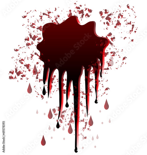 Blood spot splash graphic vector icon logo