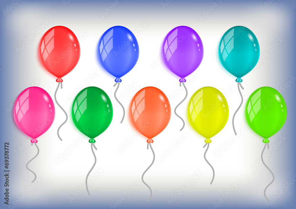 Colorful balloons collection Colorful balloons collection
