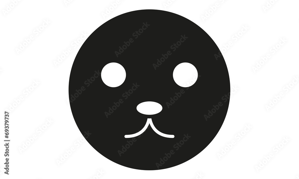 Seehund Kopf Frontal