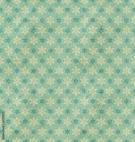 seamless vintage pattern with snowflakes
