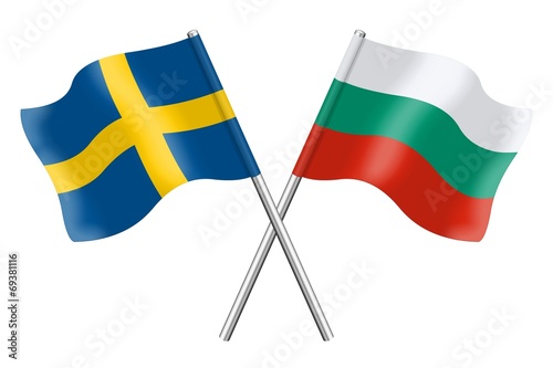 Free Download Flags: Sweden and Bulgaria - GFXLoad