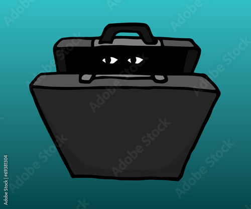 Cartoon secret spy portfolio