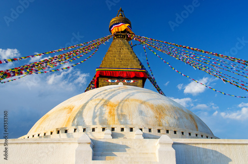 Boudhanath Stupa  in Kathmandu, Nepal photo