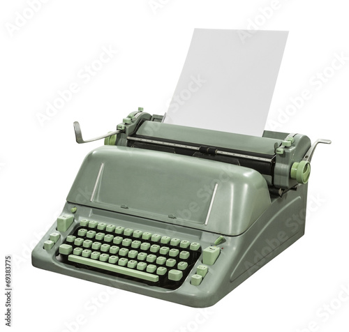 Retro Typewriter with Paper...