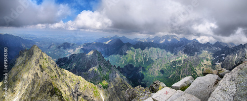 View from the highest peak of Poland - Rysy, Tatra