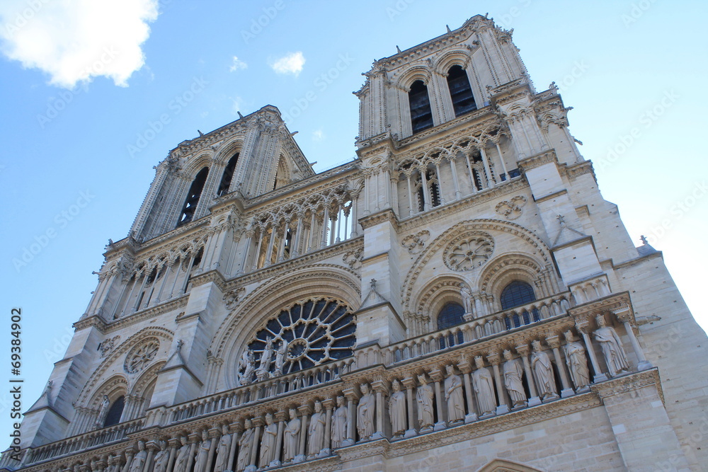 Cathédrale Notre Dame à Paris, France