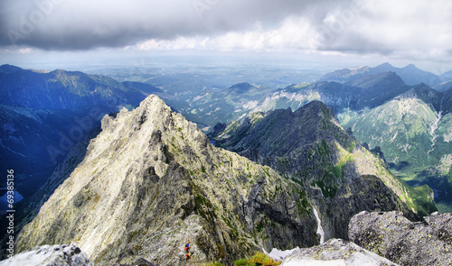 View from the highest peak of Poland - Rysy, Tatra