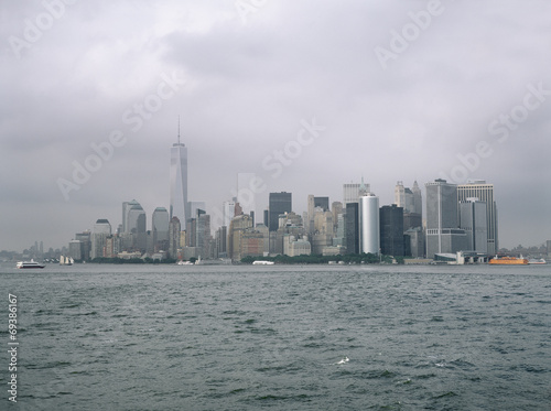 Manhattan on a cloudy day. © mshch