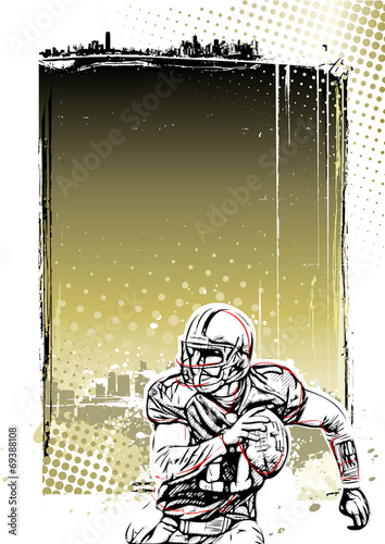 american football poster background