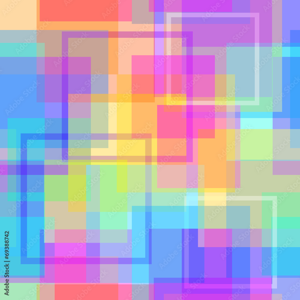Abstract modern square pastel pixel background.
