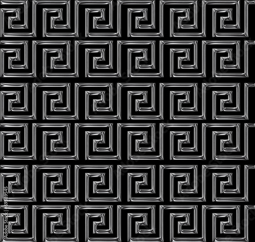 repeating maze like design scratchy silver