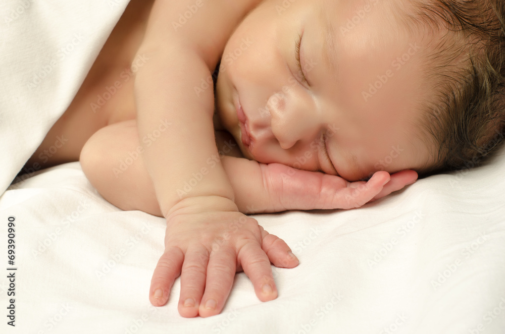 Beautiful innocent newborn sleeping. Adorable little boy Beautiful innocent newborn sleeping. Adorable little boy