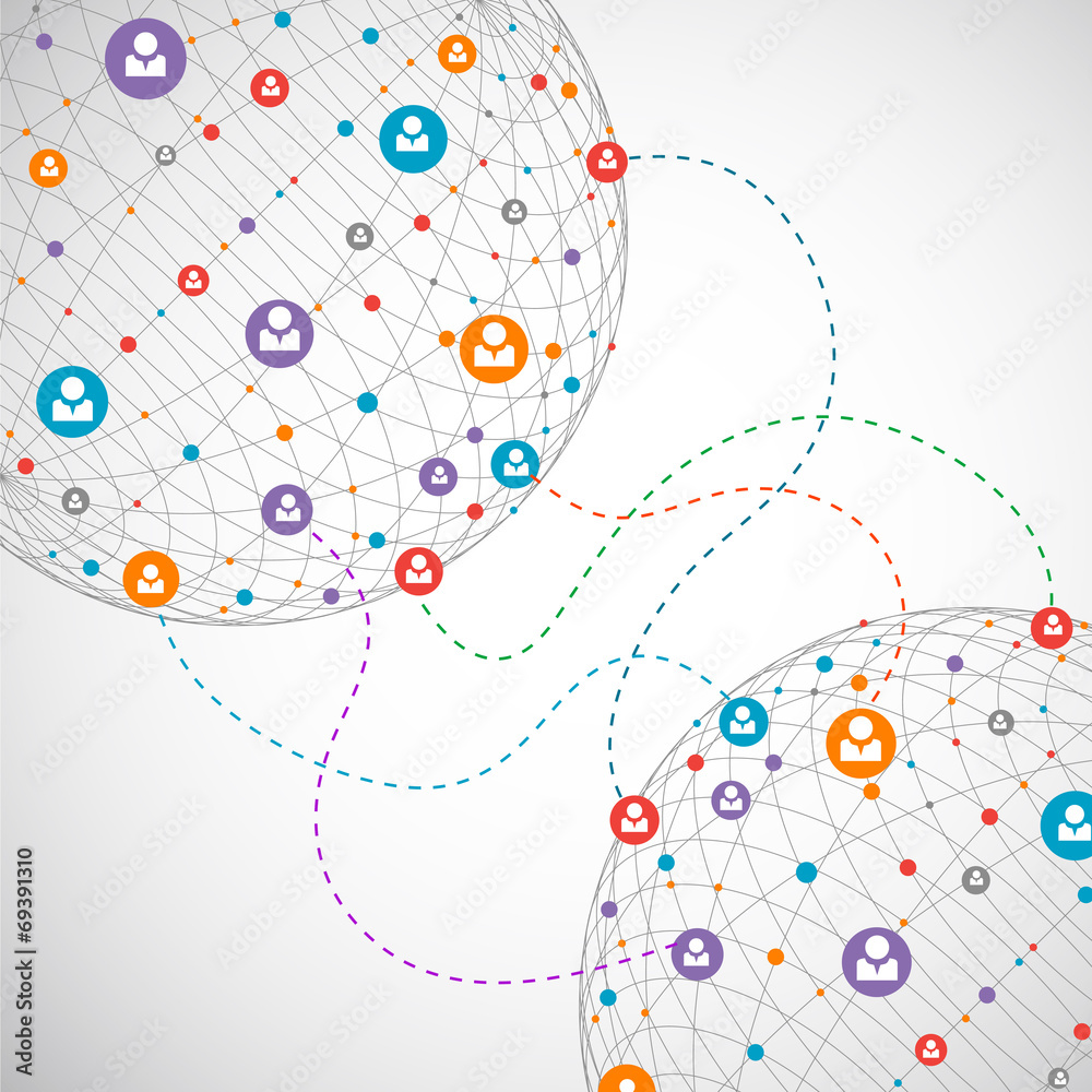 Network concept / Social media Network concept / Social media