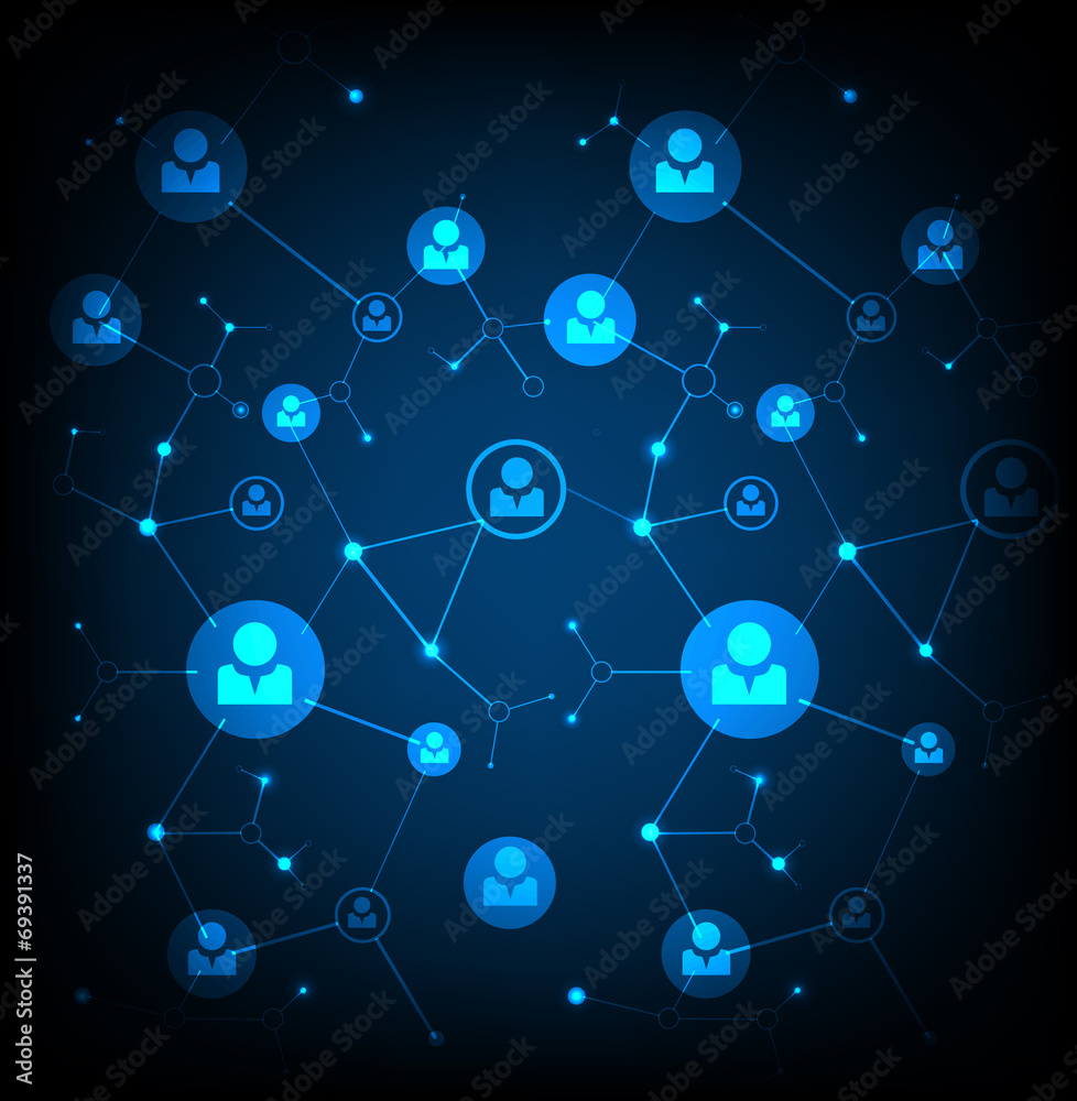 Network concept / Social media Network concept / Social media