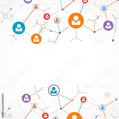 Network concept / Social media