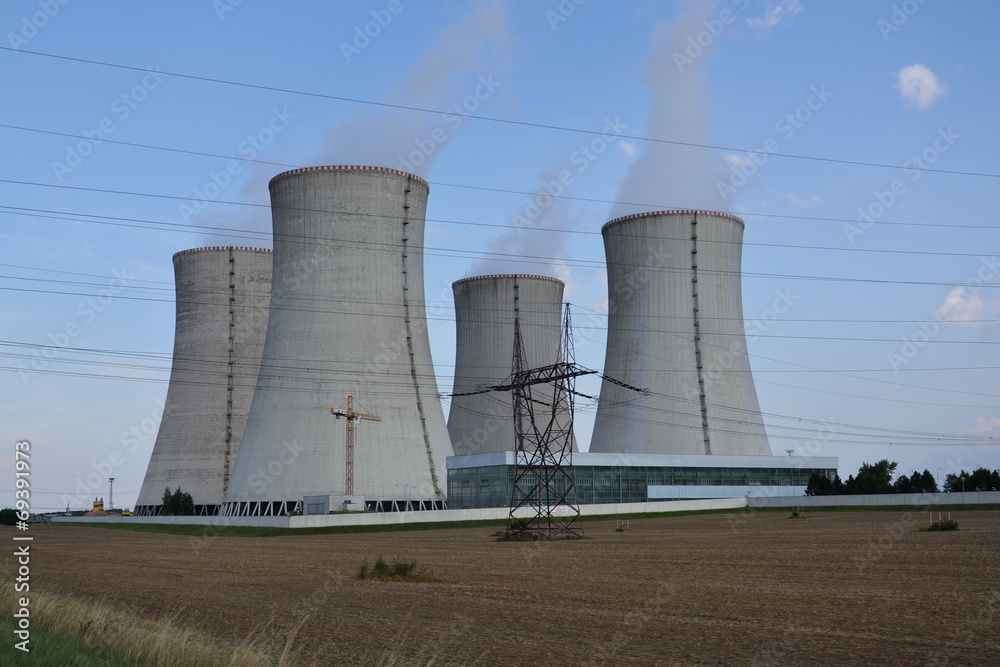Cooling towers at nuclear power plant Cooling towers at nuclear power plant